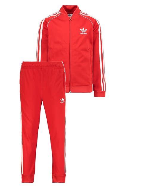 adidas roter trainingsanzug kinder|Rot .